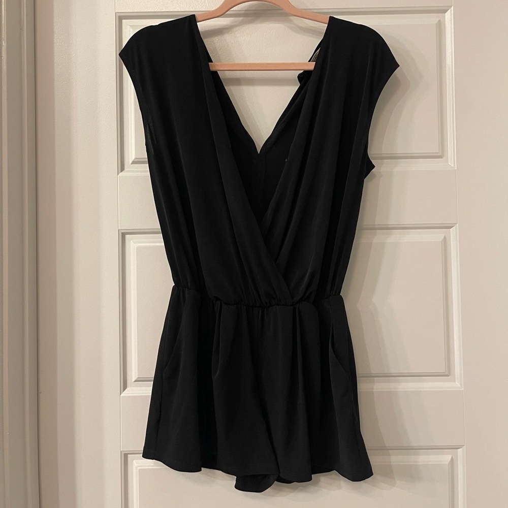 BCBGeneration black romper NWT